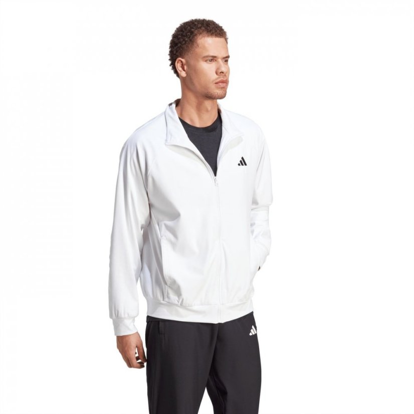 adidas Tennis Velour Pro Jacket Mens White