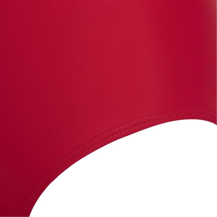 adidas Solid Small Logo Swimsuit Pure Ruby