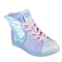 Skechers Twi-Lites High-Top Trainers Unisex Kids Blue/Multi