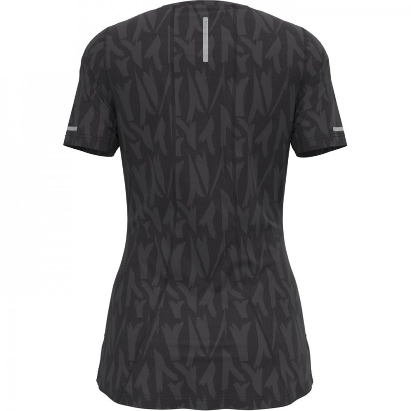 Karrimor Short Sleeve Polyester T Shirt Ladies Black/AOP