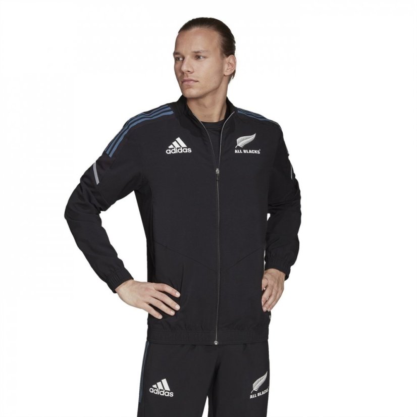 adidas New Zealand All Blacks Presentation Jacket 2022 2023 Mens Black/Steel