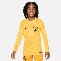 Nike France Goalkeeper Shirt 2024 Juniors Tour Yellow