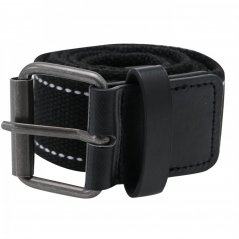 Fabric Texted Belt Black