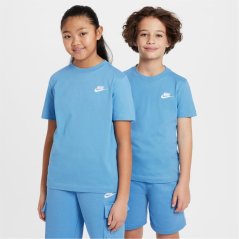 Nike Futura T Shirt Junior Boys Blue Beyond