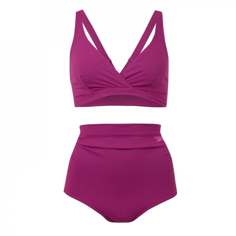 Speedo High-Waisted Bikini Womens Purple