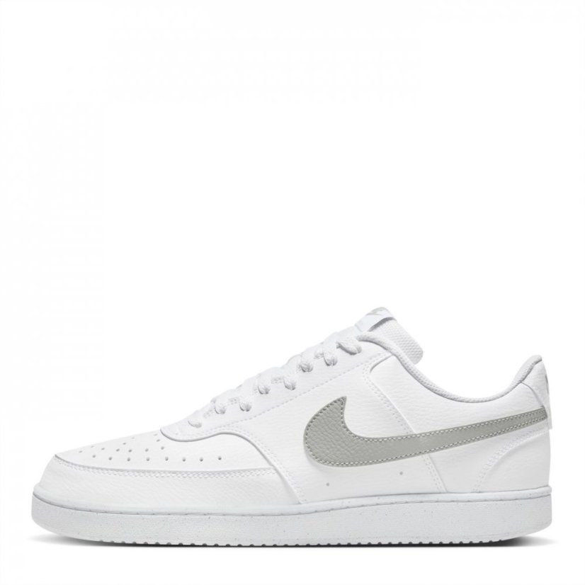 Nike Court Vision Low Trainers Mens White/Lt Smoke