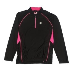 Muddyfox Long Sleeve Cycling Shirt Ladies Black/Pink