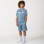 Puma Essentials Logo Fleece Shorts Boys Zen Blue