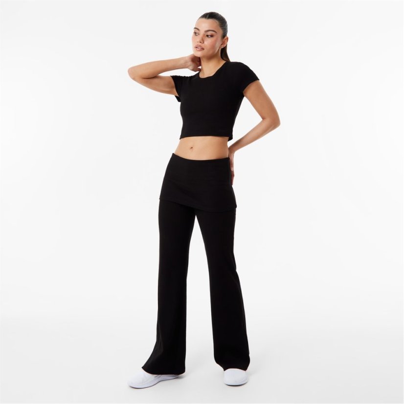 USA Pro x Sophie Habboo Rib Flared Legging Black