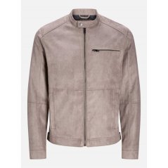 Jack and Jones Dylan Biker Jacket Mens Falcon