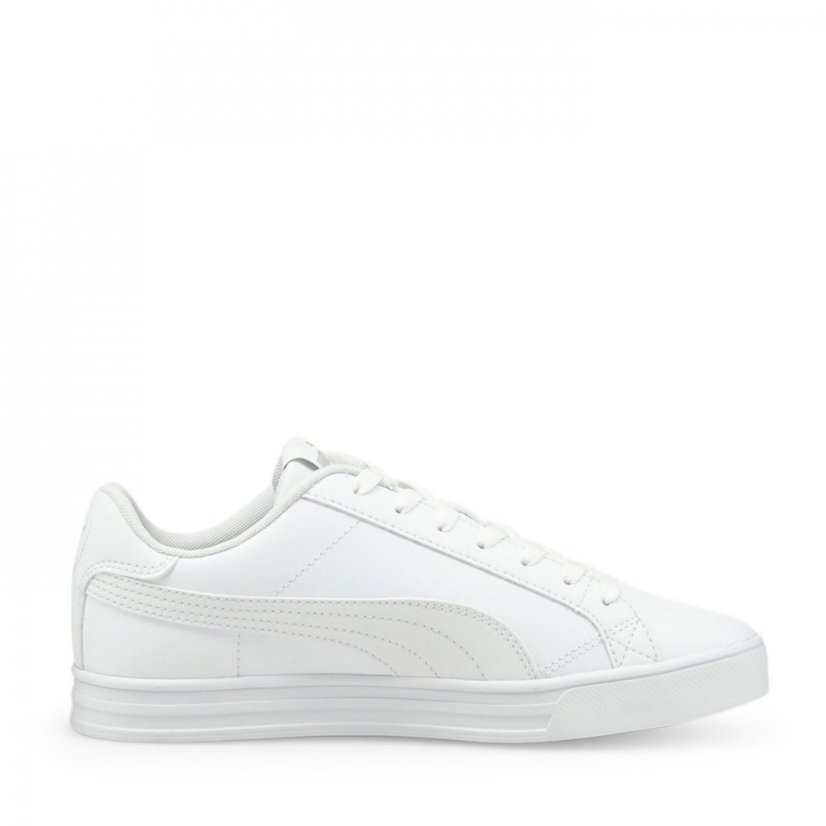 Puma Smash Vulcan 3 Low Trainers Mens Triple White