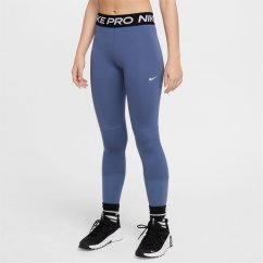 Nike Pro Girls Tights Diffused Blue