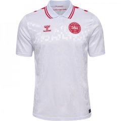 Hummel Denmark Away Shirt 2024 Adults White