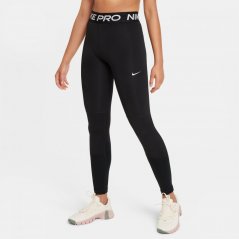Nike Dri-FIT One Big Kids' (Girls') Leggings Black/White