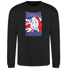 Lonsdale Printed Logo Sweat Black 3