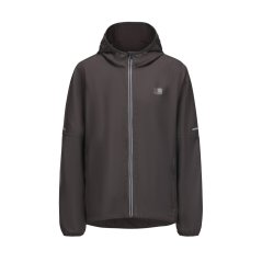 Karrimor Men's Water Resistant Hooded Long Sleeve Performance Running Jacket Charcoal