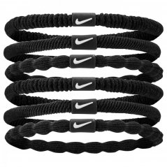 Nike Flex Hair Ties 6pk Black/Black