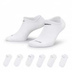 Nike Everyday Lightweight Training No-Show Socks (6 Pairs) White/Black