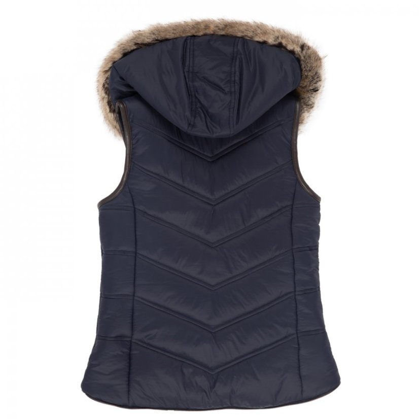 Firetrap Faux Fur Gilet Juniors Navy