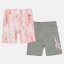 Reebok Kids' Jersey Jogger Shorts Silver