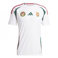 adidas Hungary Away Shirt 2024 Adults White