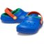 Crocs Kids' Classic Lined Clogs Blue Bolt/Multi