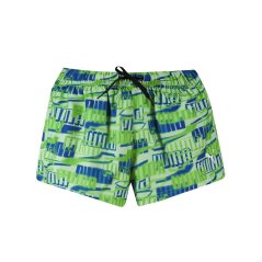 Puma Women's Printed Woven Swim Shorts Green Combo