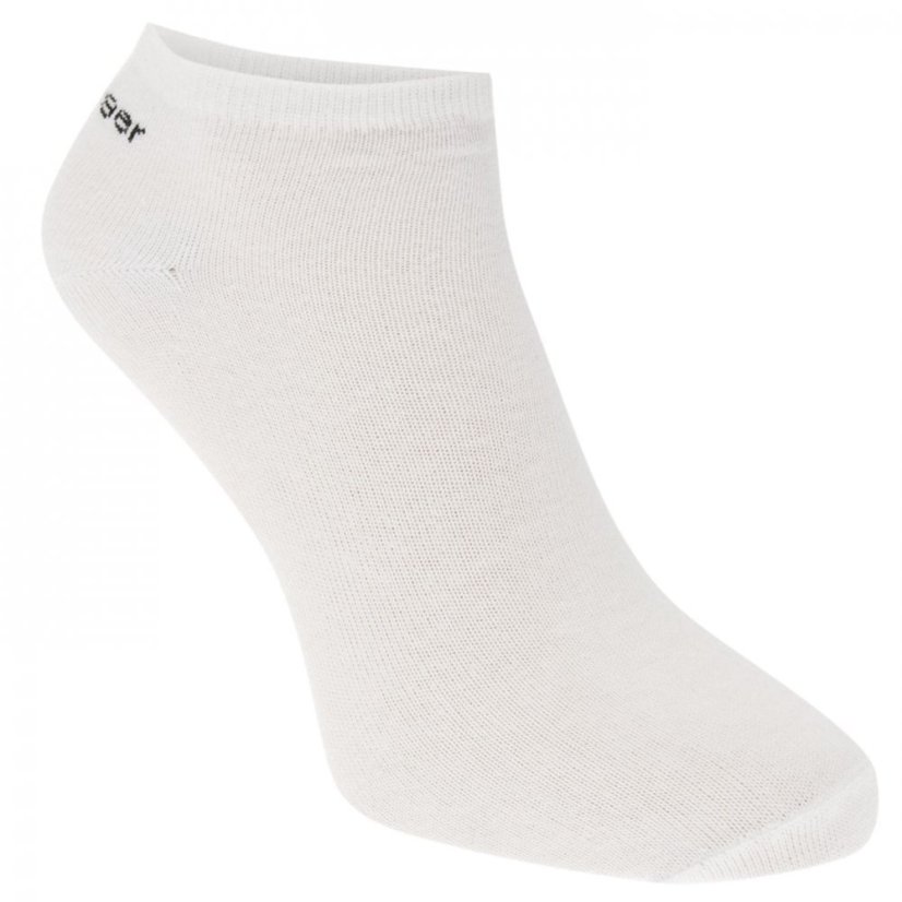 Slazenger Trainer Socks 5 Pack Ladies White