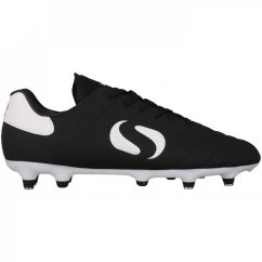 Sondico Strike Soft Ground Football Boots Black/White