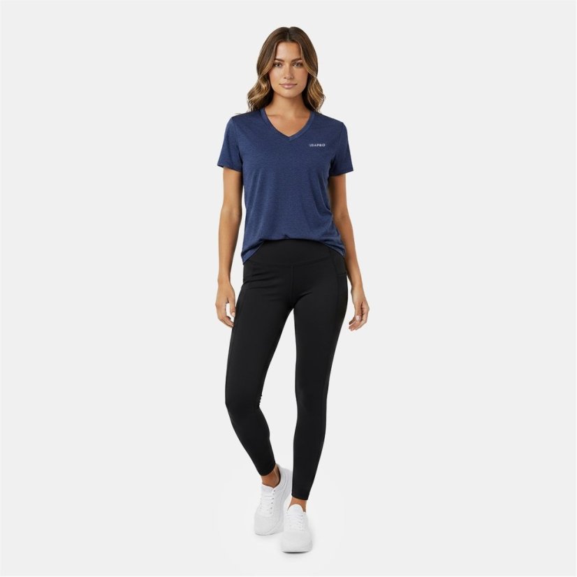 USA Pro The USA Pro Tech V Tee Ladies Navy
