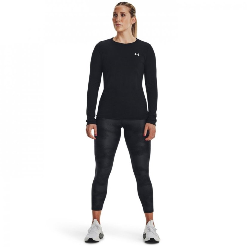 Under Armour Armour AOP Ankle Leggings Womens Black/Jet Grey