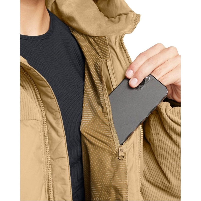 Under Armour Women's Limitless Cord Quilted Heavyweight Puffer Jacket Brown