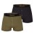 Lonsdale Lonsdale 2-Pack Boxer pánské šortky Black/Khaki