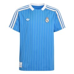 adidas Real Madrid Icon Shirt 2025 2026 Juniors Blue/White