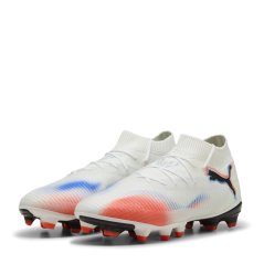 Puma King Pro Light Up Womens Artificial Ground Football Boots White/Black/Red