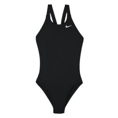 Nike Solid Swimsuit Black