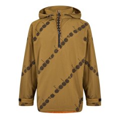 Diadora Men's Anorak Rain Anorak Olive Green