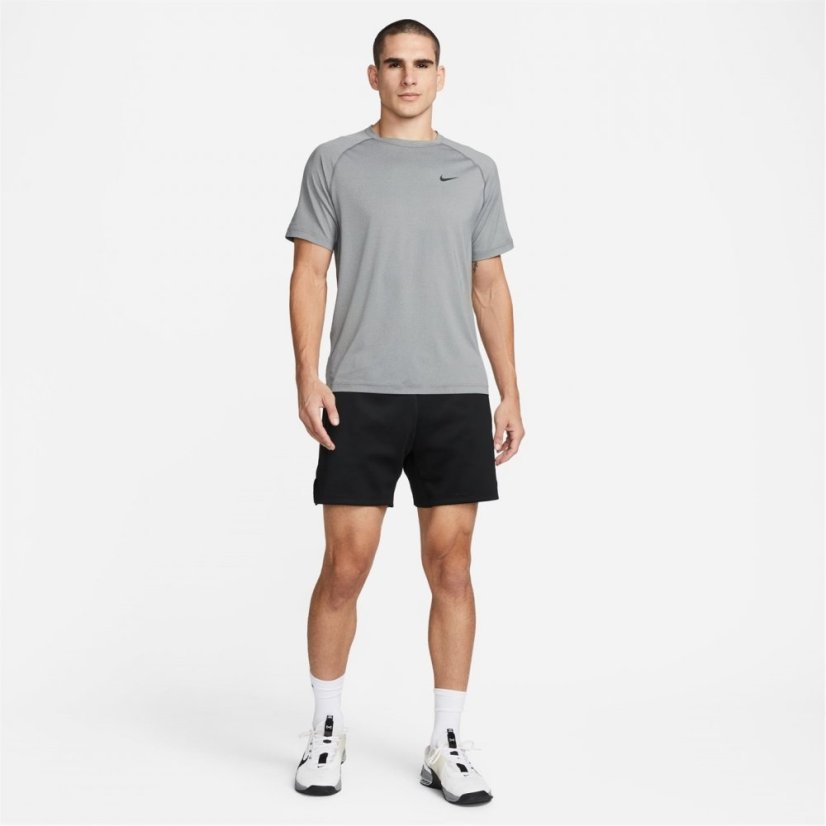 Nike Dri-FIT Ready Men's Short-Sleeve Fitness Top Grey/Black