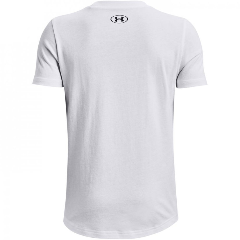 Under Armour Armour UA Left Chest Logo Short Sleeve Boy's White