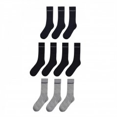 Donnay 10 Pack Quarter Socks Mens Black