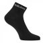 adidas Cushioned Ankle Socks 3 Pack Black/Wht/Grey