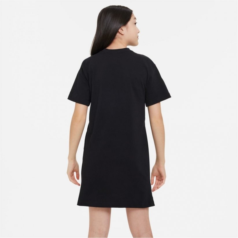 Nike Sportswear T-Shirt Dress Junior Girls Black/White