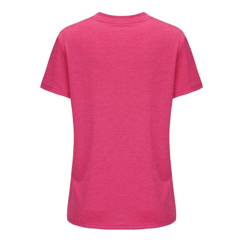 USA Pro The USA Pro Tech V Tee Ladies Bright Pink
