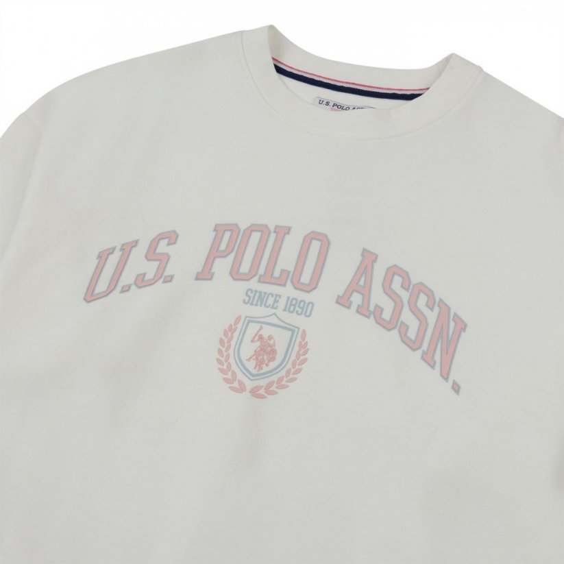 US Polo Assn Logo Sweatshirt Star White