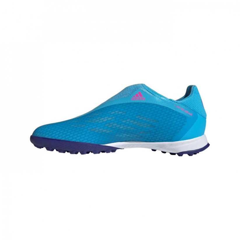 adidas X Ghosted .3 Laceless Astro Turf Trainers Blue/Pink