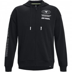 Under Armour Project Rock Disrupt Full Zip Hoodie Mens Black/White