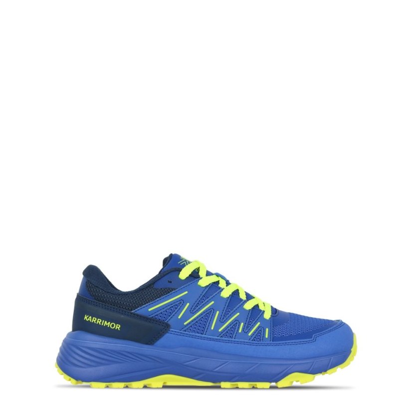 Karrimor Caracal Trail Trainers Mens Blue/Lime