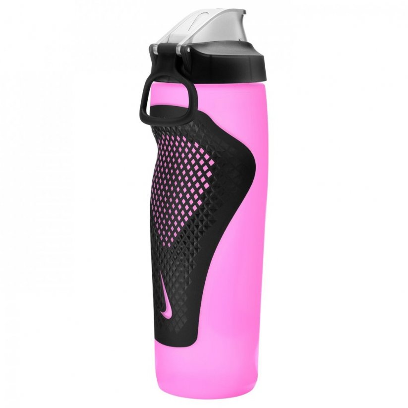 Nike Refuel Squeeze Locking Lid 24oz Pink/Black/Silver