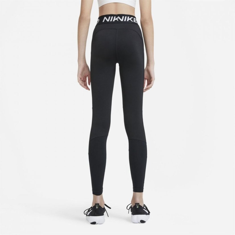 Nike Pro Girls Tights Black/White