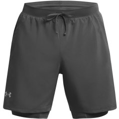 Under Armour Men's UA Launch Run 2-in-1 Shorts C Rock/Reflect